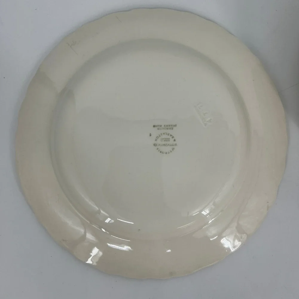 Wedgwood Etruria Queens Ware Embossed Lavender Blue Cream 8